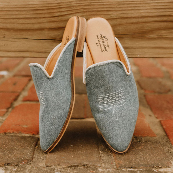 Adaire Western Mule Denim