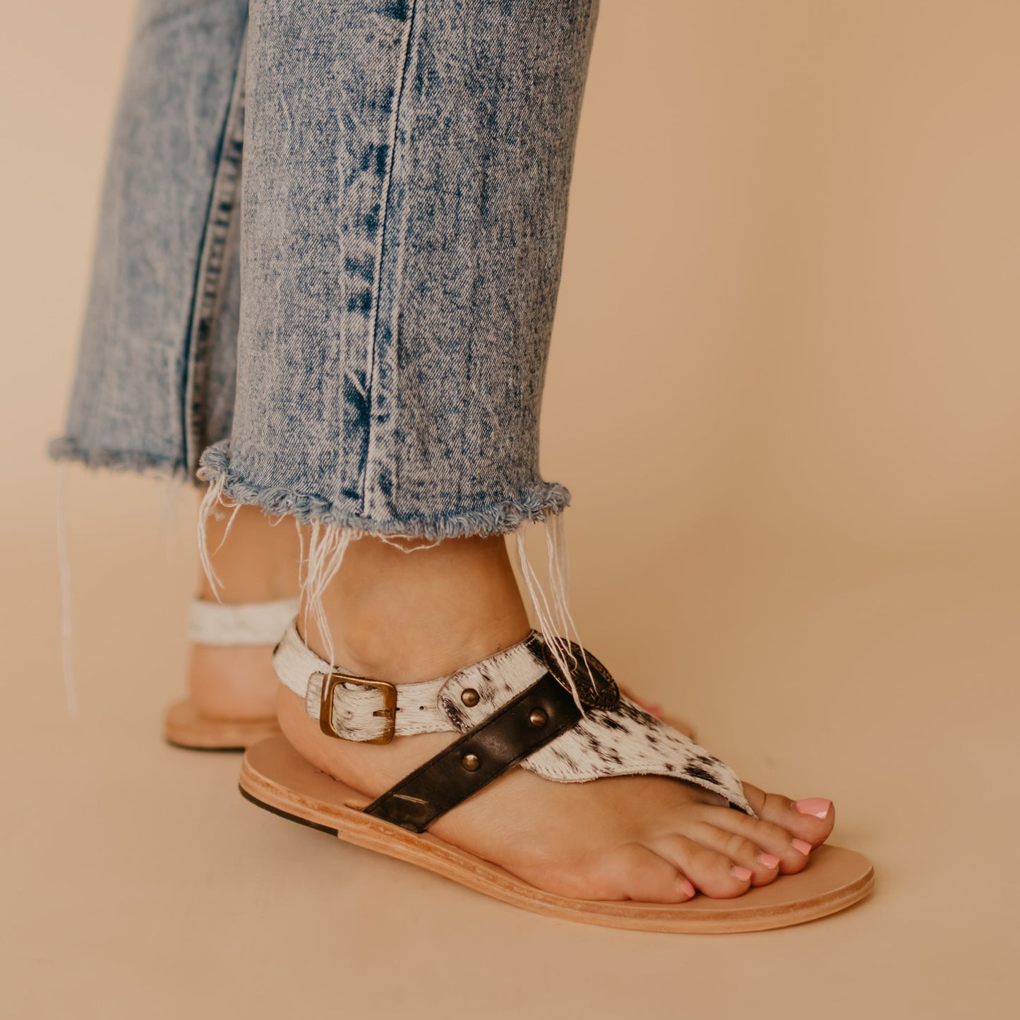 Connie Cowhide Sandal