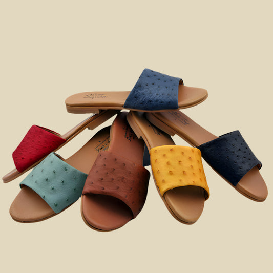 Eva Ostrich Slides - 6 colors