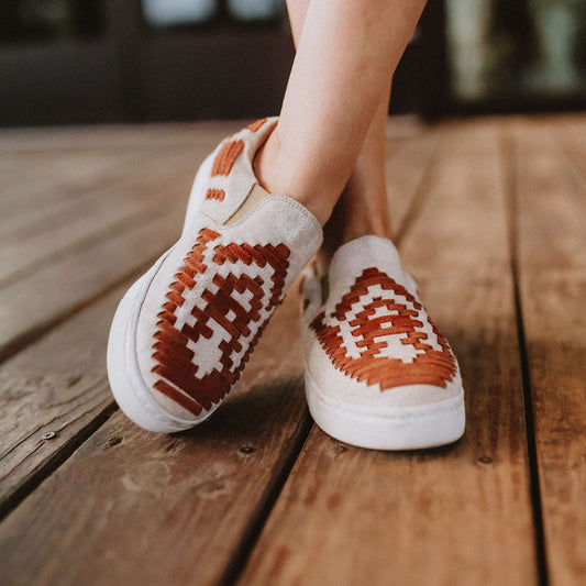 Dakota Leather Tennis Shoe Rust