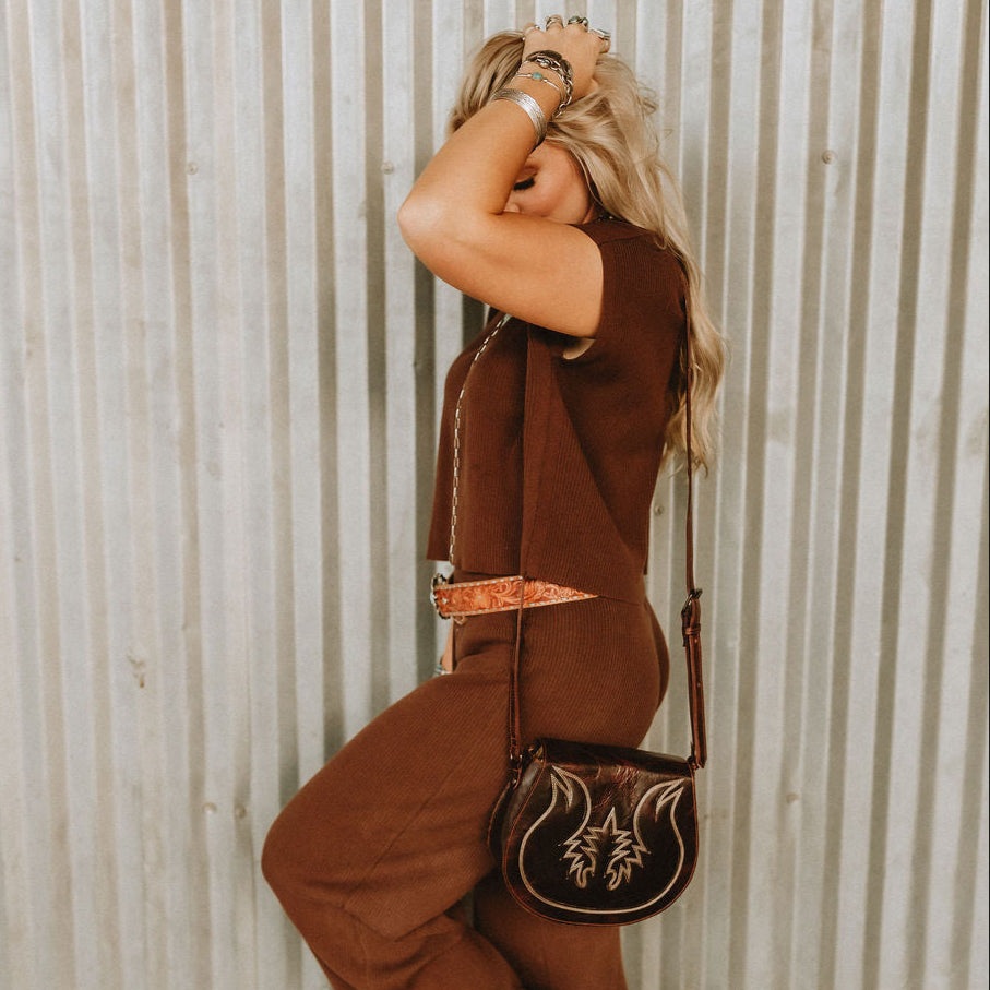 Carson Boot Stitch Handbag