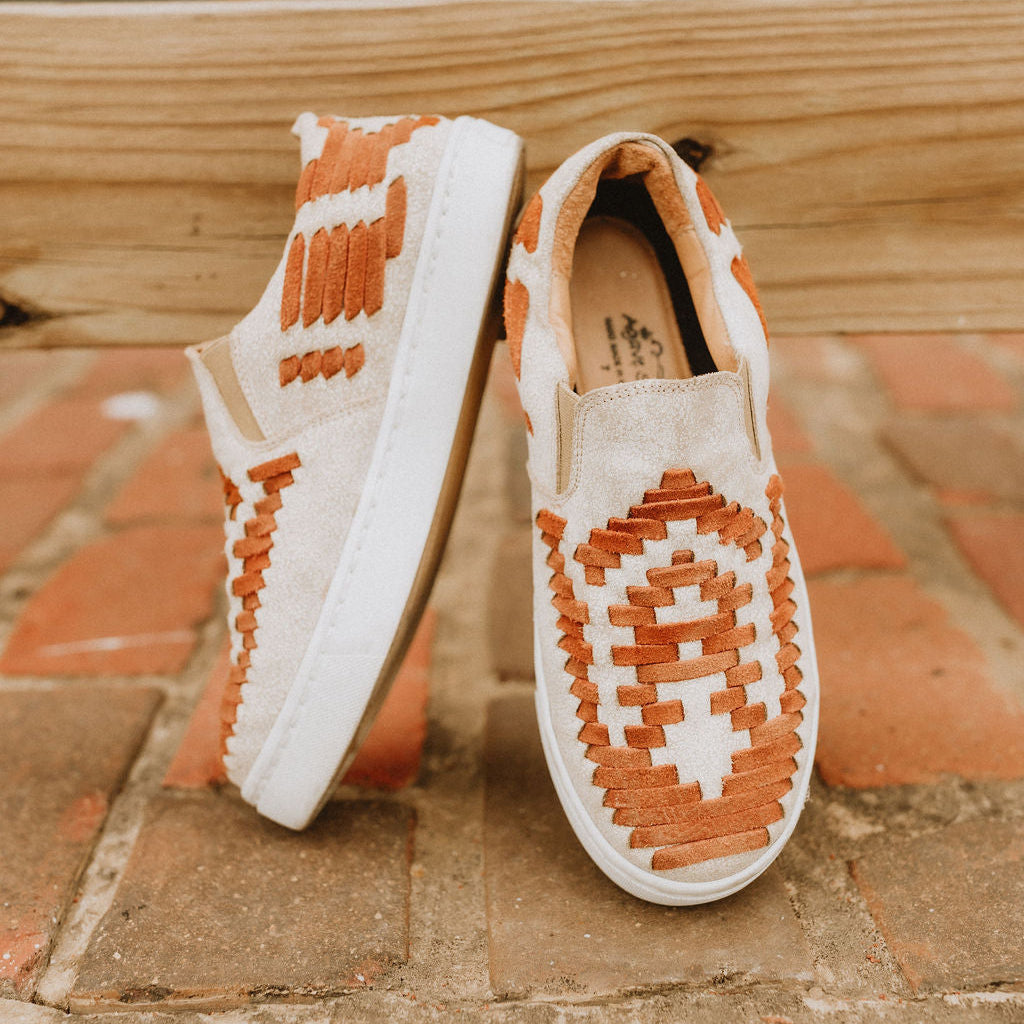 Dakota Leather Tennis Shoe Rust