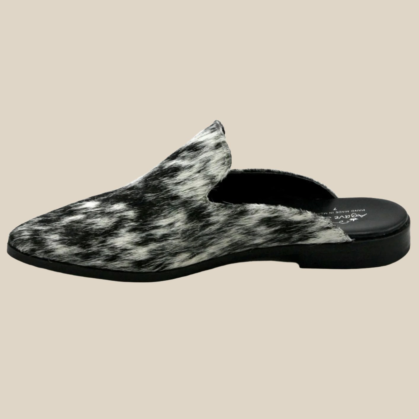 Adaire Cowhide Flat Mule