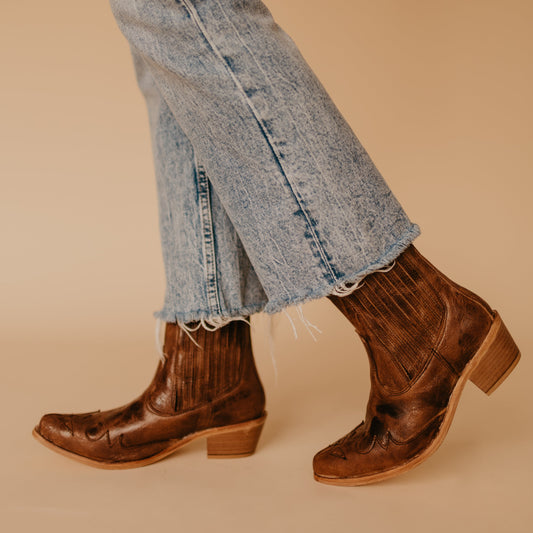 Paige Overlay Ankle Boot