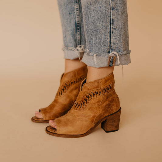 Veronica Open Toe Bootie