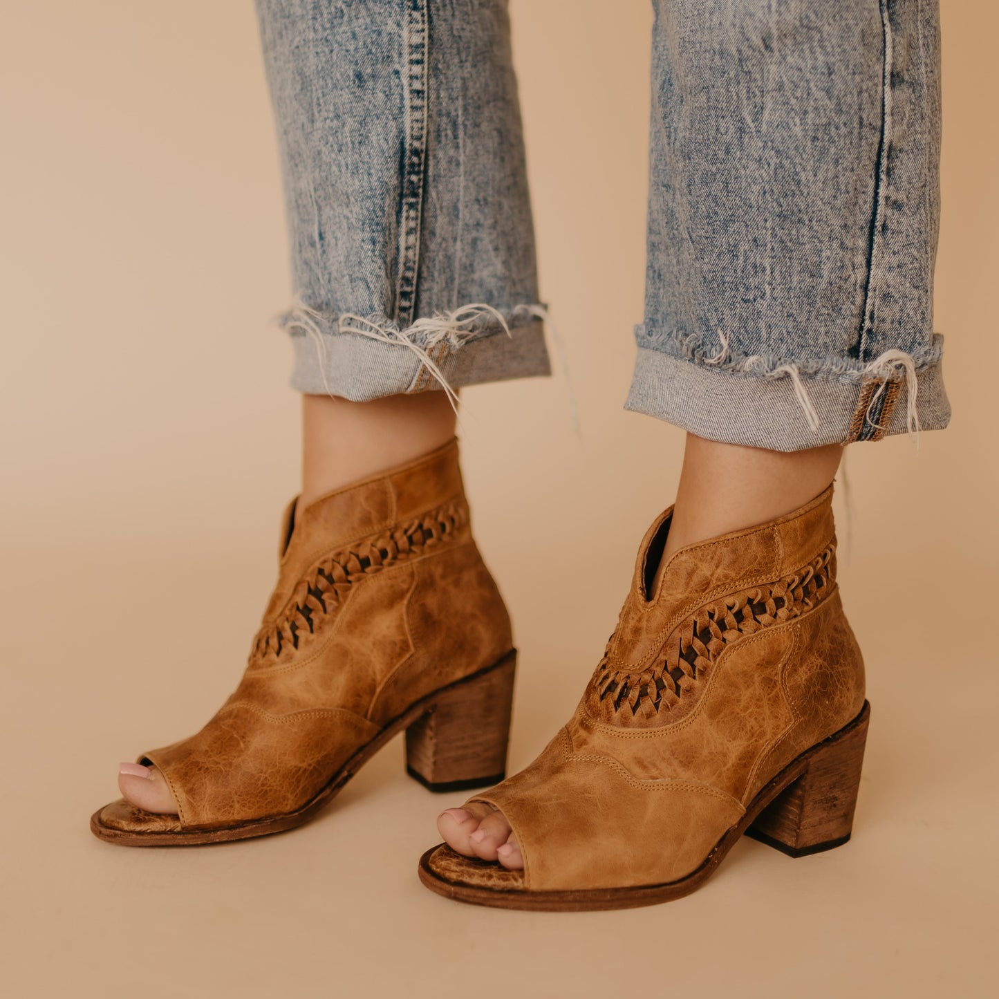 Veronica Open Toe Bootie