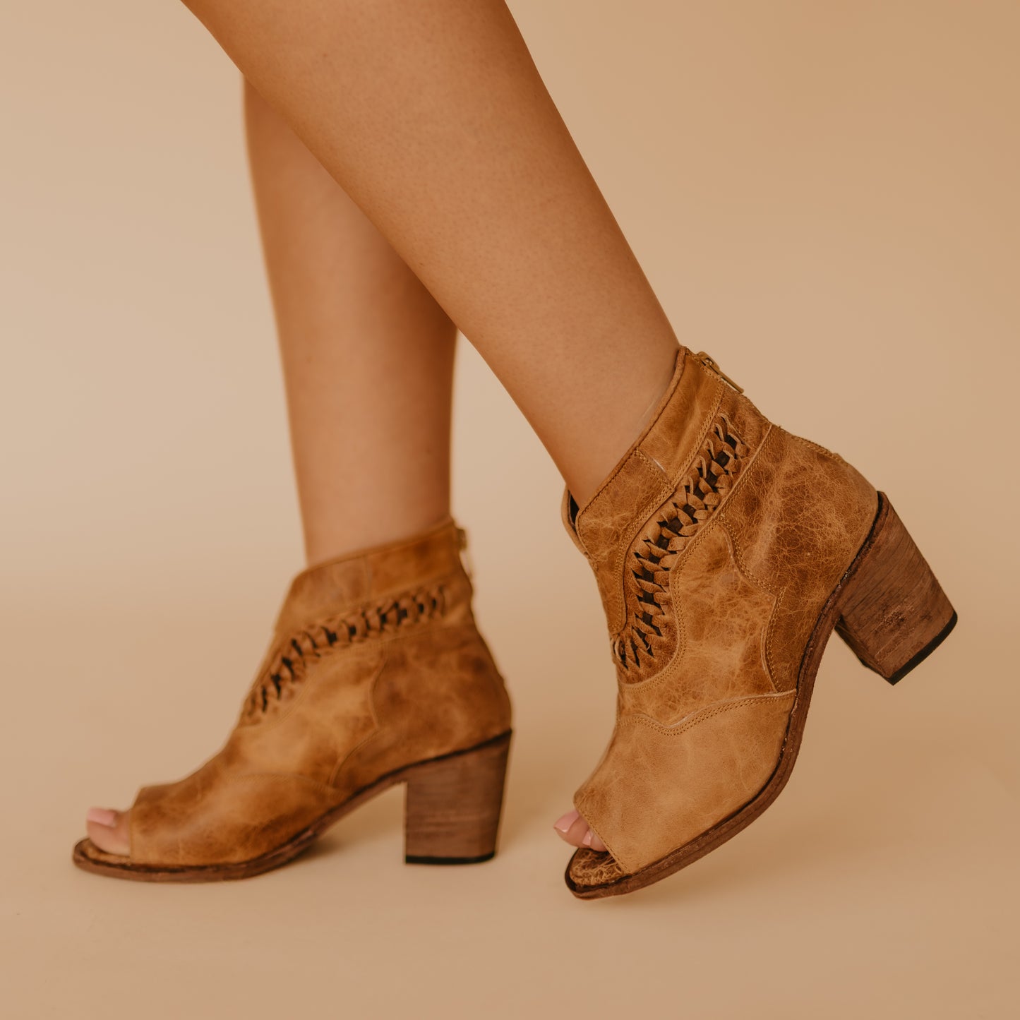 Veronica Open Toe Bootie
