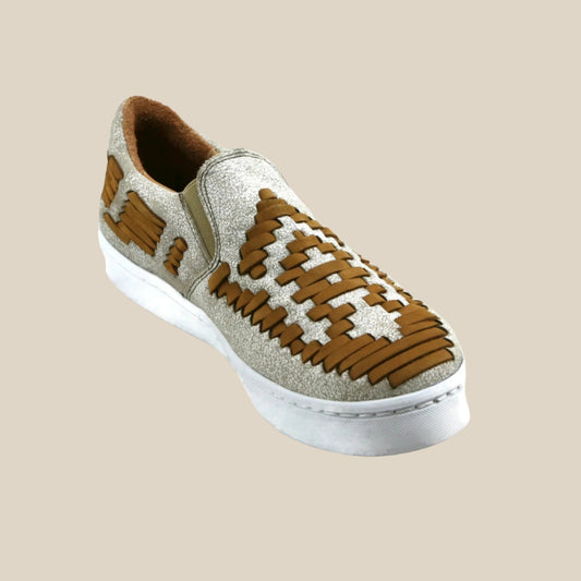 Dakota Leather Tennis Shoe Mustard