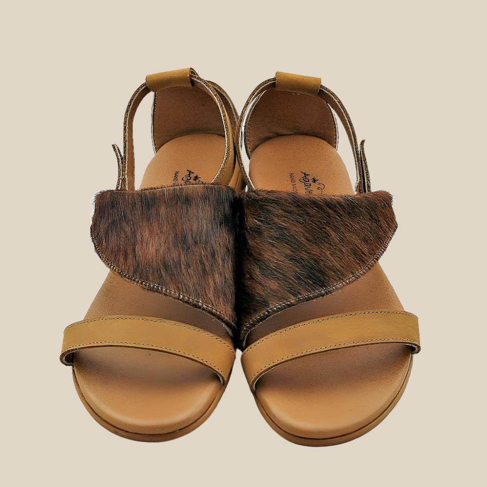 Marie Cowhide Sandal