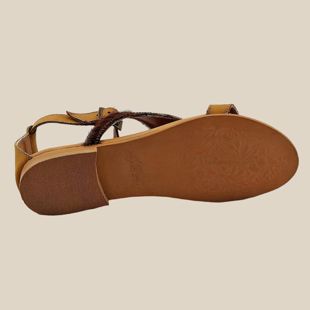 Marie Cowhide Sandal