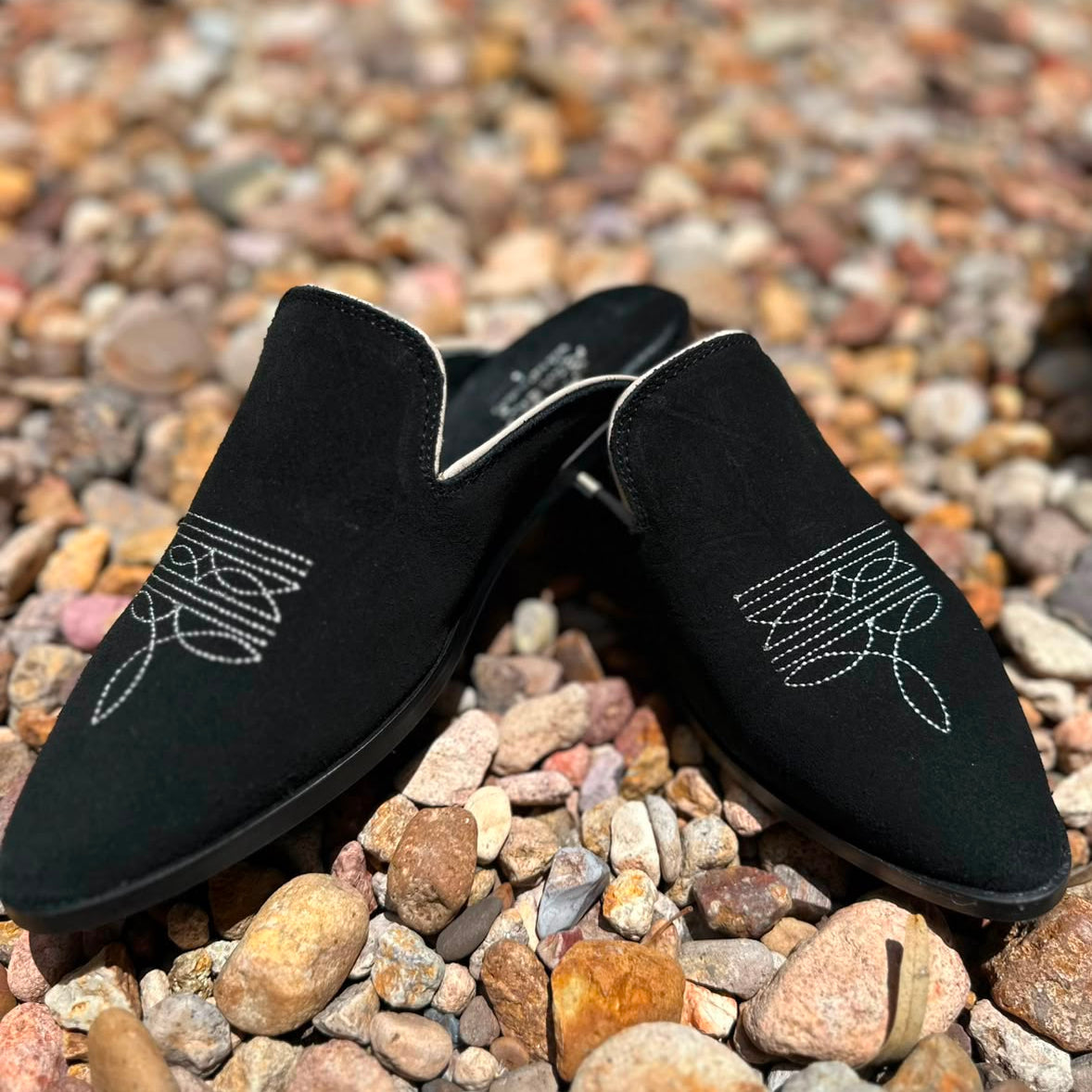 Adaire Western Mule Black/Cream